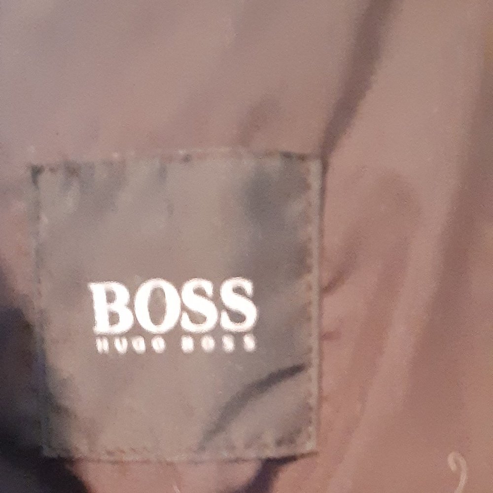 HUGO BOSS COUTURE CROC EMBOSSED LEATHER BOMBER JACKET 42 R - Picture 3 of 6